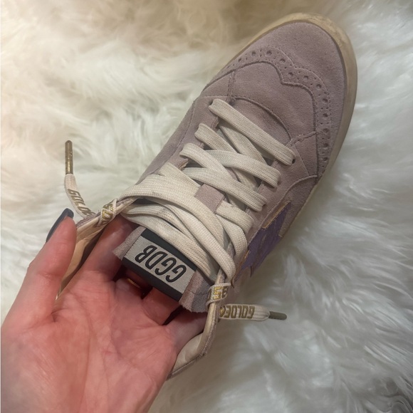 Golden Goose Women's Lavender High-Top Sneakers size 35! 💜💛 - Picture 6 of 16